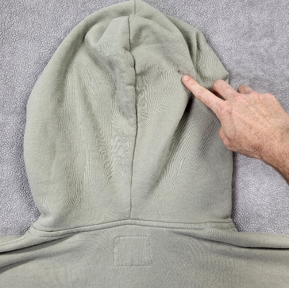 Abercrombie & Fitch Soft A&F Cropped Sunday Hoodie Sage Green - Picture 10 of 11